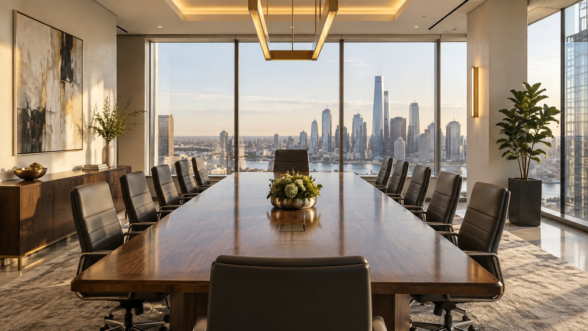 Conference Rooms: clean modern office space